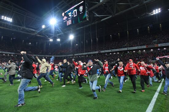 FC Spartak celebrates winning the Championship