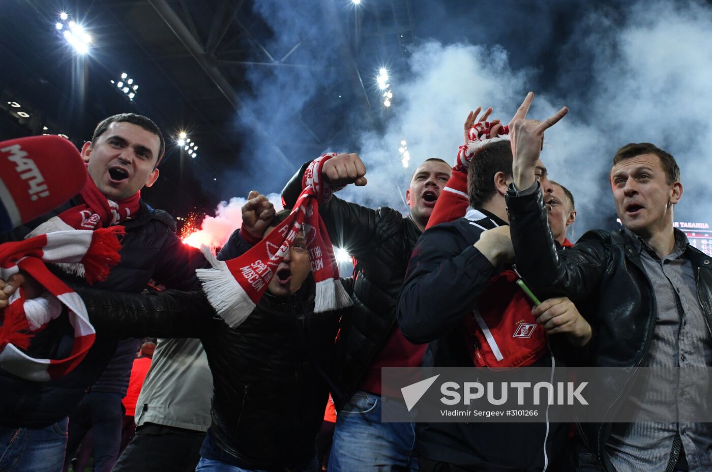 FC Spartak celebrates winning the Championship