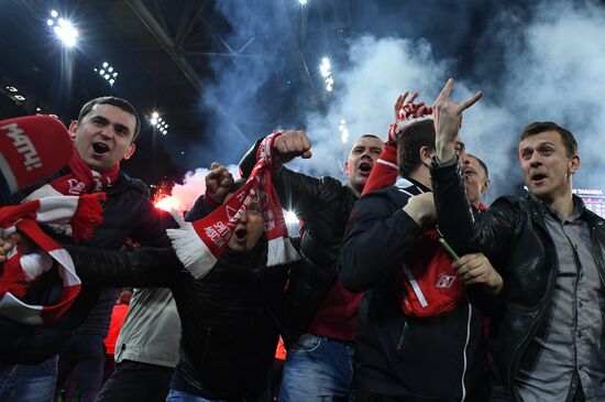 FC Spartak celebrates winning the Championship