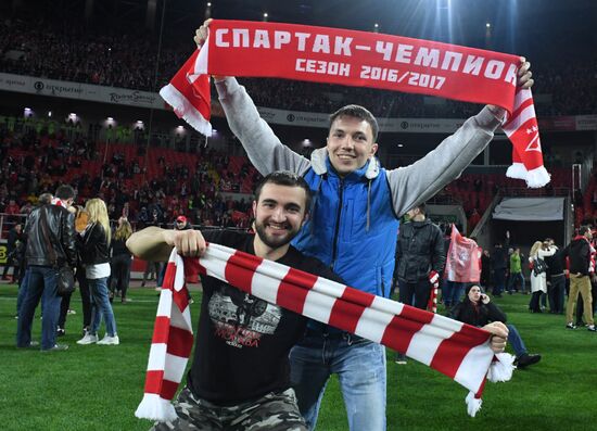 FC Spartak celebrates winning the Championship