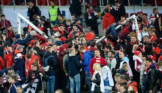 FC Spartak celebrates winning the Championship