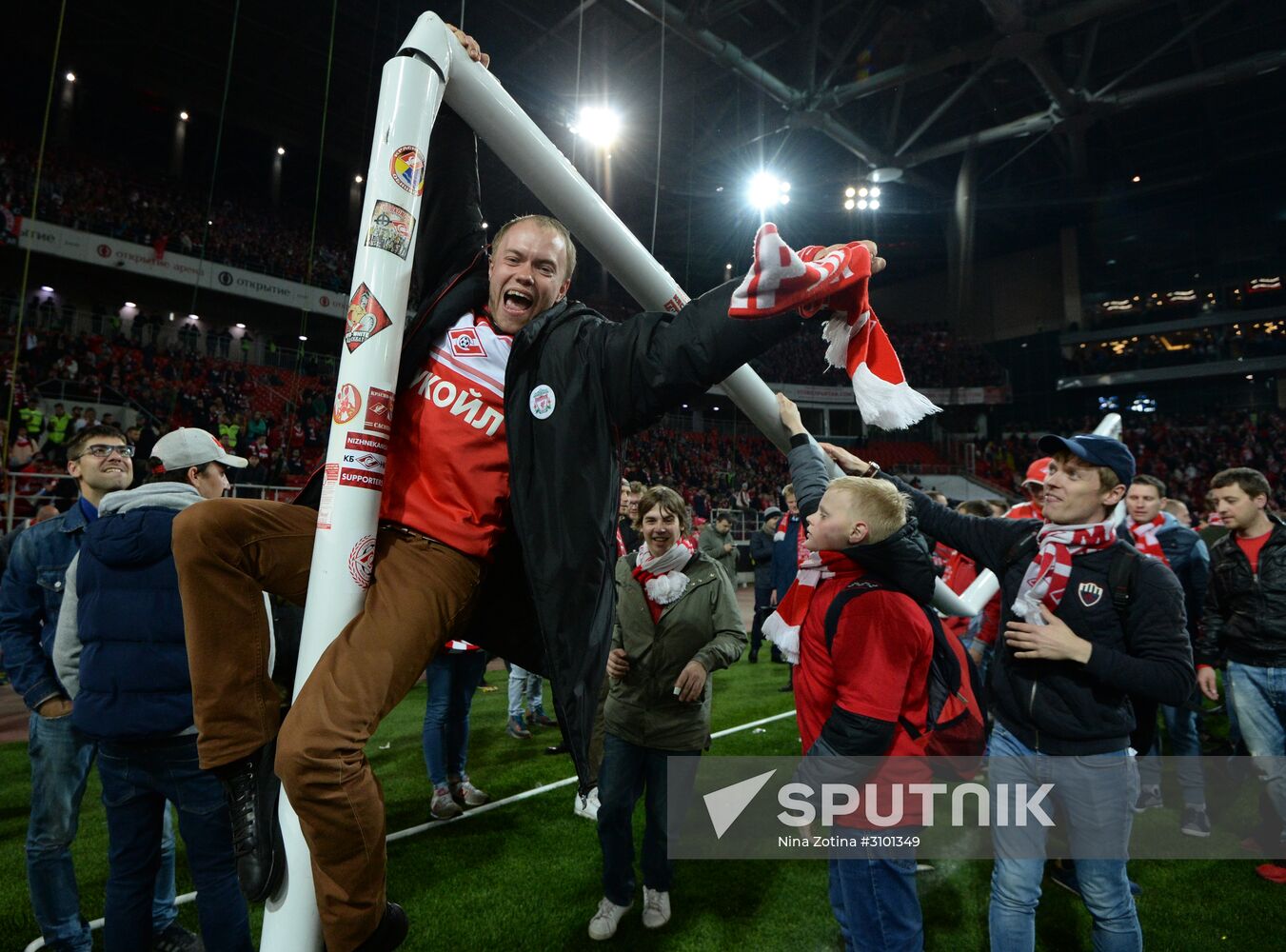 FC Spartak celebrates winning the Championship