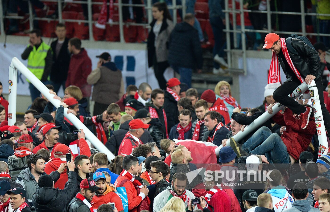 FC Spartak celebrates winning the Championship