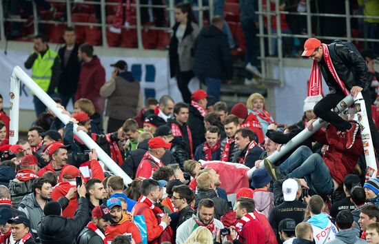 FC Spartak celebrates winning the Championship
