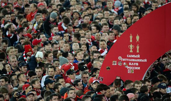 FC Spartak celebrates winning the Championship