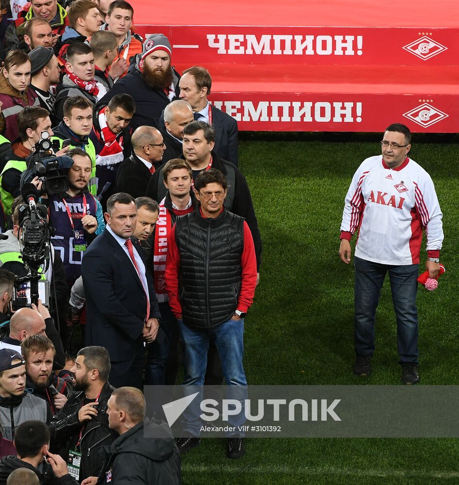 FC Spartak celebrates winning the Championship