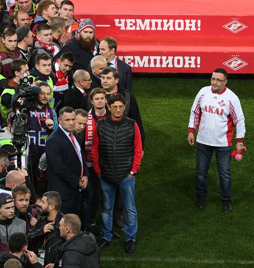 FC Spartak celebrates winning the Championship