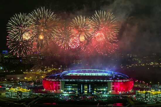 FC Spartak celebrates winning the Championship