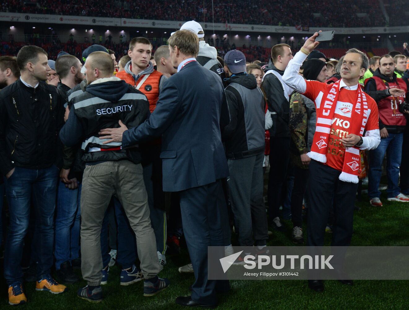 FC Spartak celebrates winning the Championship