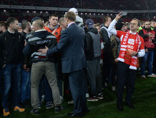 FC Spartak celebrates winning the Championship