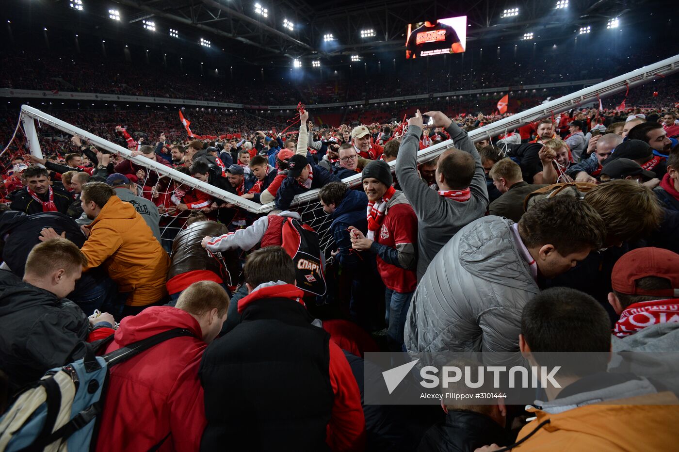 FC Spartak celebrates winning the Championship