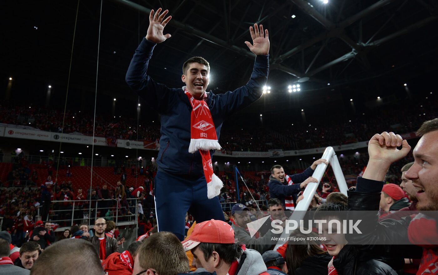 FC Spartak celebrates winning the Championship