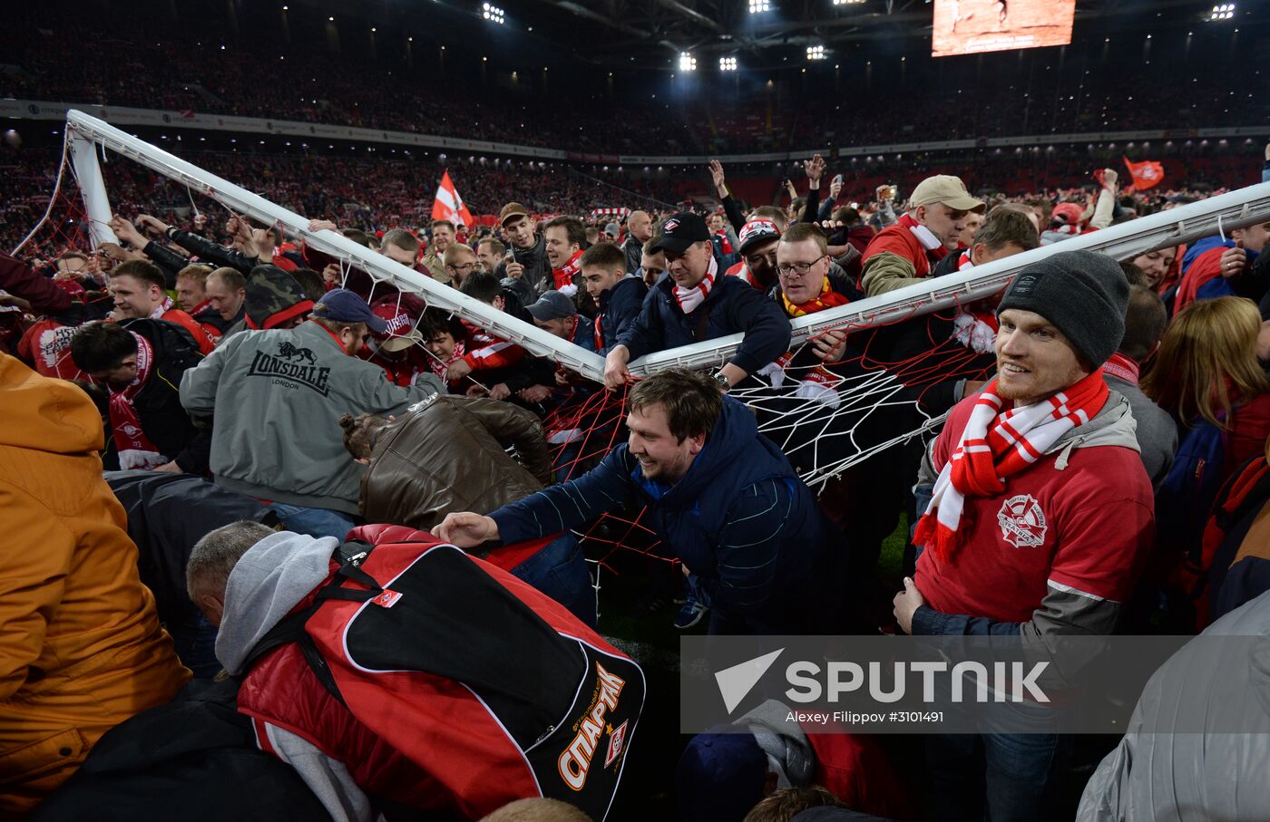 FC Spartak celebrates winning the Championship