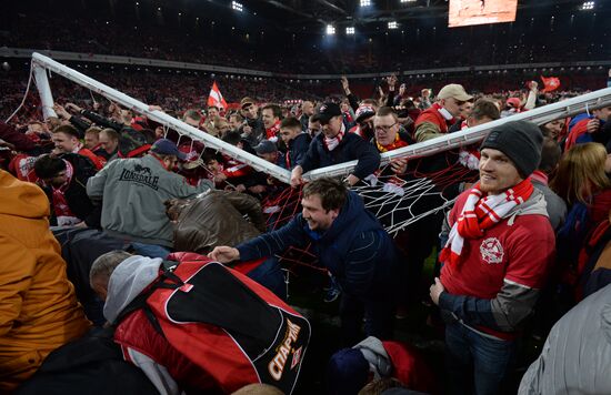 FC Spartak celebrates winning the Championship
