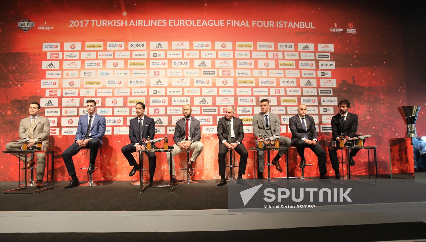 Euroleague Basketball. Men's Final Four. News conference