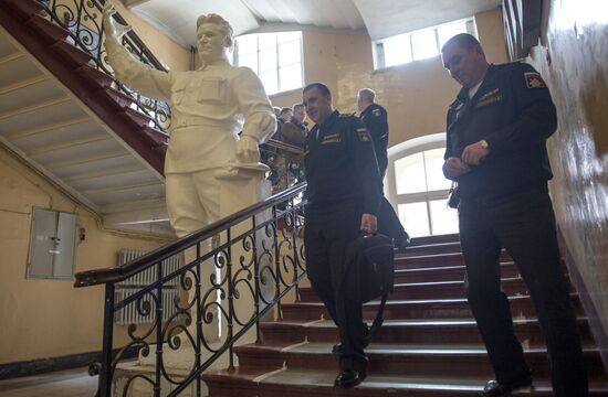 Uragan small missile ship combat crew drills in St. Petersburg