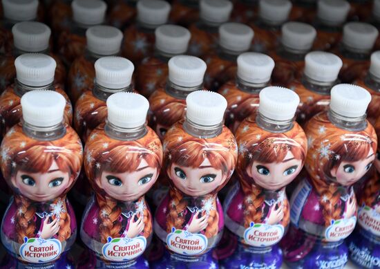 Svyatoy Istochnik soft drinks company launches cartoon character bottles