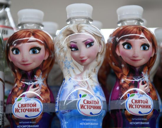 Svyatoy Istochnik soft drinks company launches cartoon character bottles