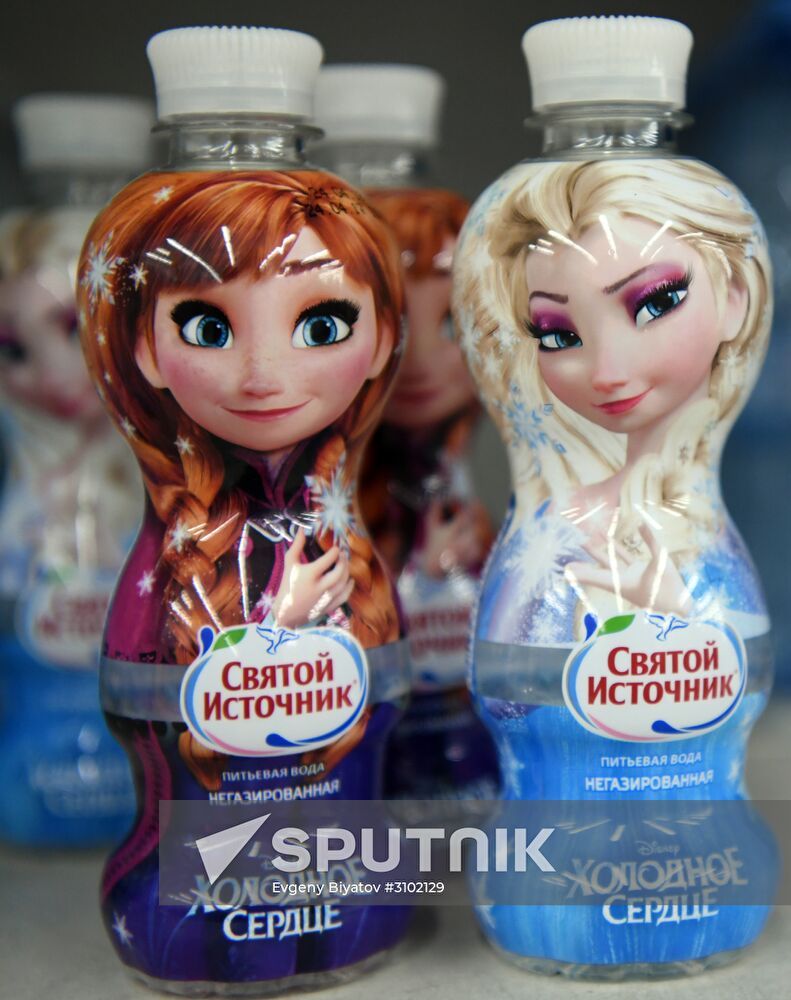 Svyatoy Istochnik soft drinks company launches cartoon character bottles