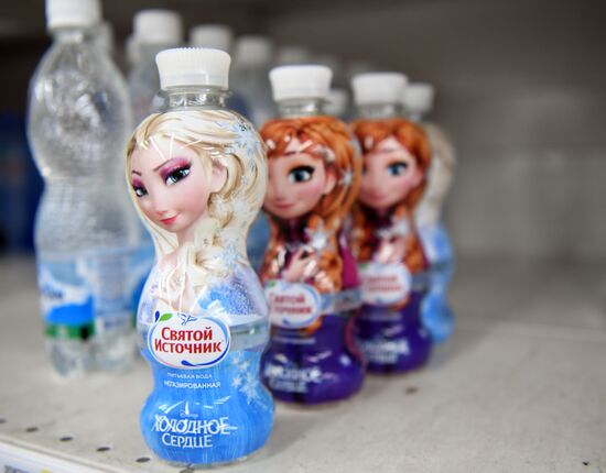 Svyatoy Istochnik soft drinks company launches cartoon character bottles