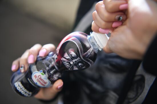 Svyatoy Istochnik soft drinks company launches cartoon character bottles
