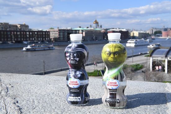 Svyatoy Istochnik soft drinks company launches cartoon character bottles