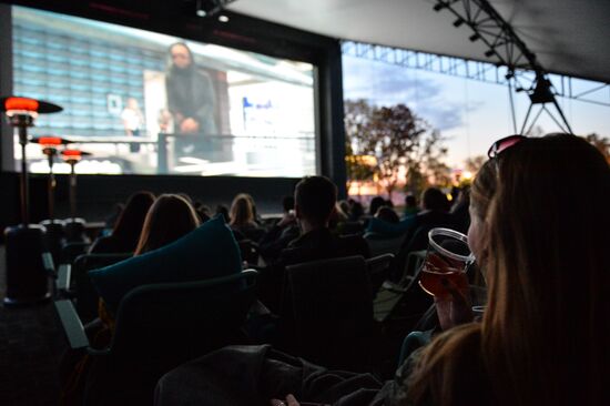 Open-air movie theater opens at Garage Museum of Contemporary Art
