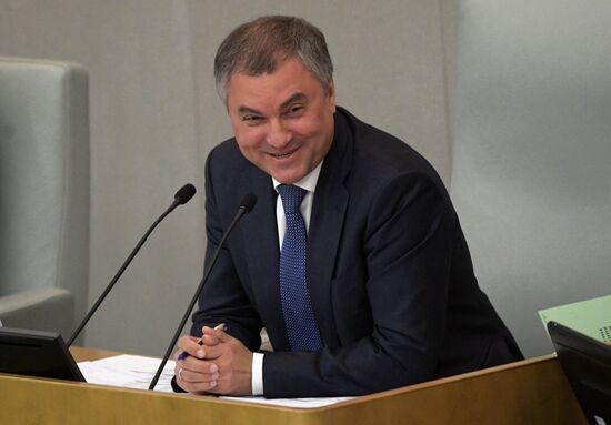 State Duma plenary meeting