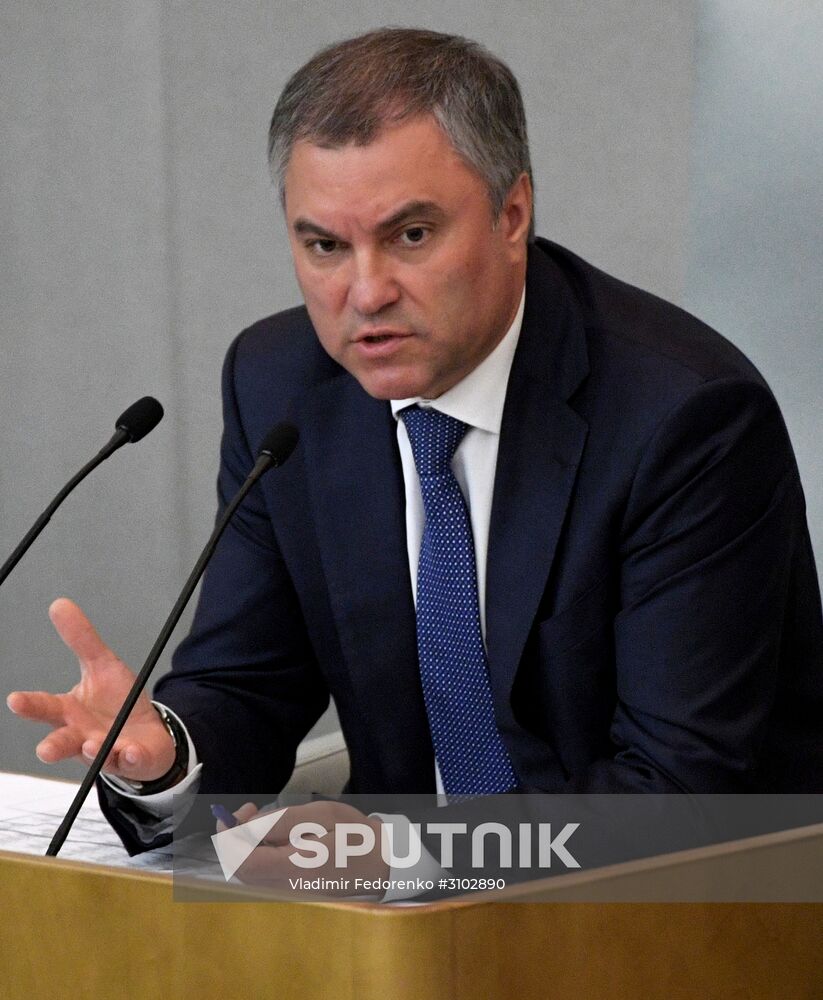 State Duma plenary meeting