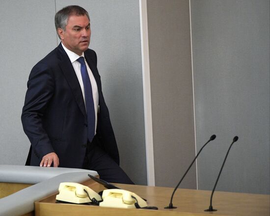 State Duma plenary meeting