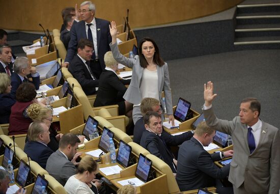 State Duma plenary meeting
