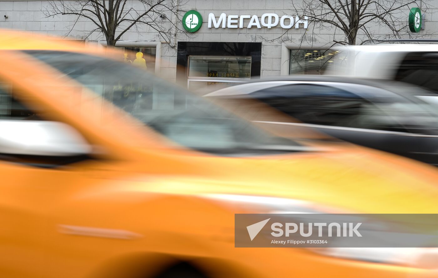 Megafon and Beeline mobile phone operators