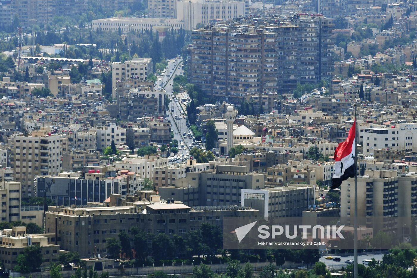 Peaceful life in Damascus