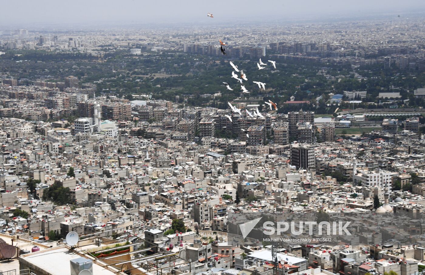 Peaceful life in Damascus