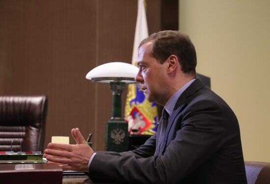 President Putin meets with Prime Minister Medvedev