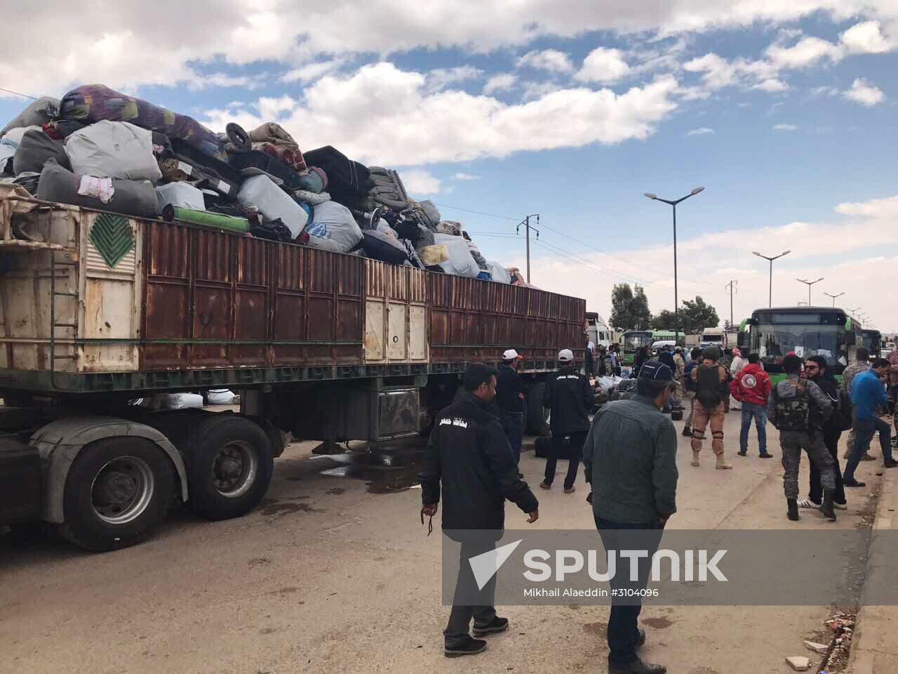 Last stage of rebel withdrawal from Al Waer, Homs