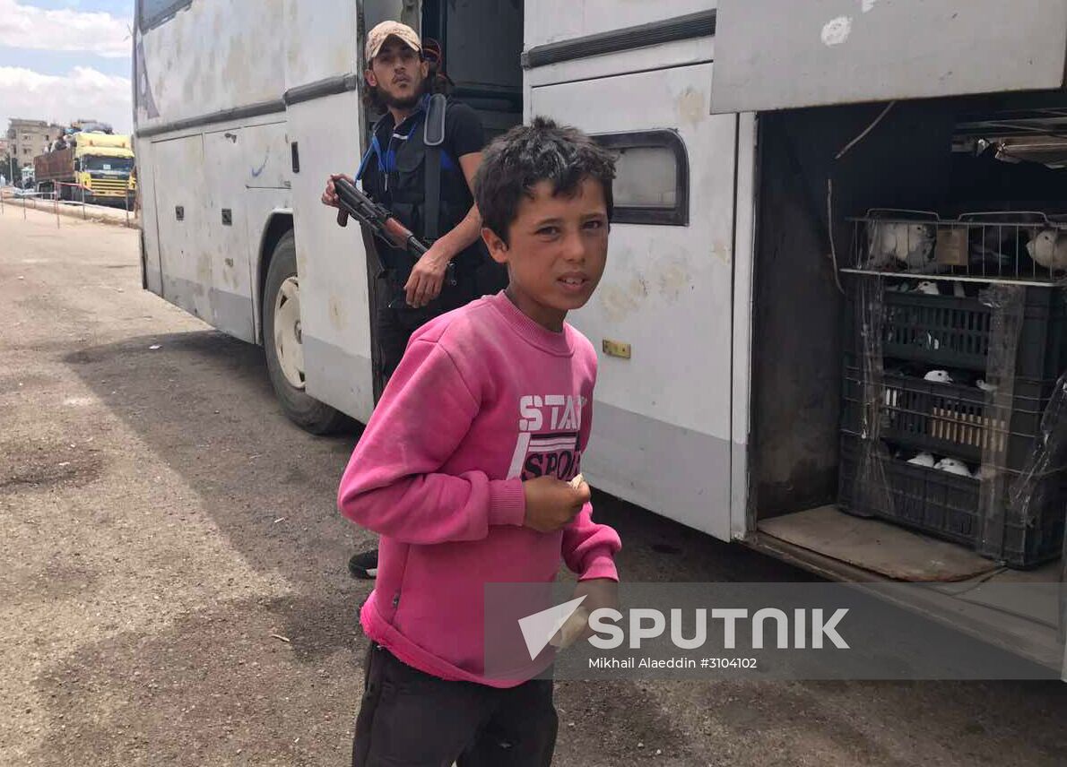 Last stage of rebel withdrawal from Al Waer, Homs