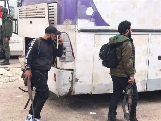 Last stage of rebel withdrawal from Al Waer, Homs