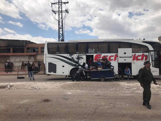 Last stage of rebel withdrawal from Al Waer, Homs