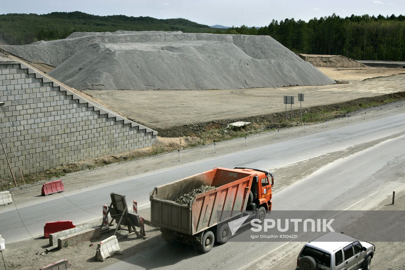 "Ussuri" federal highway Khabarovsk-Vladivostok under repair