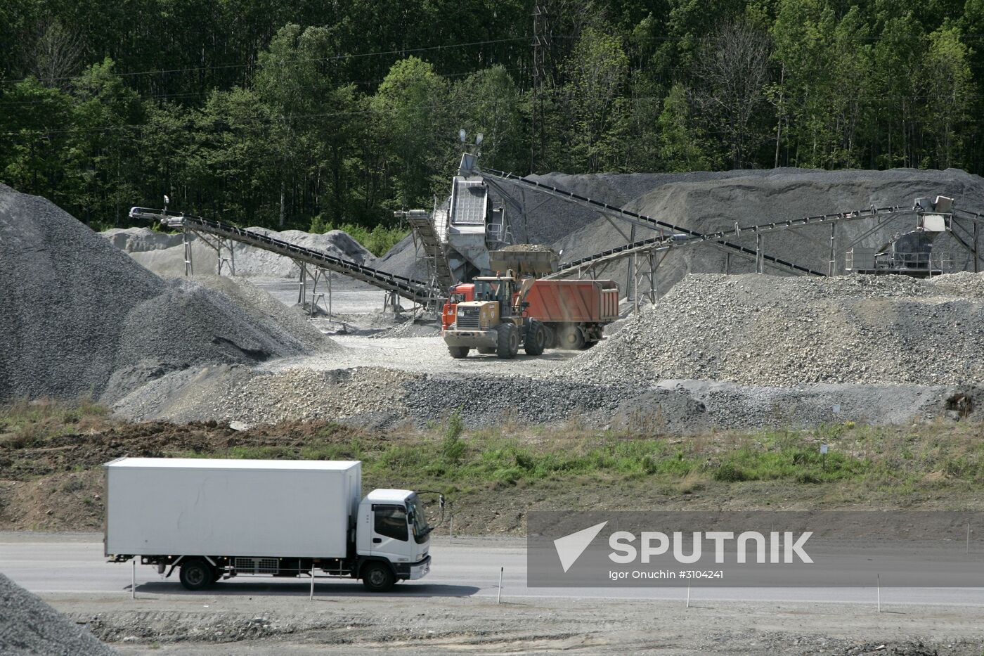 "Ussuri" federal highway Khabarovsk-Vladivostok under repair