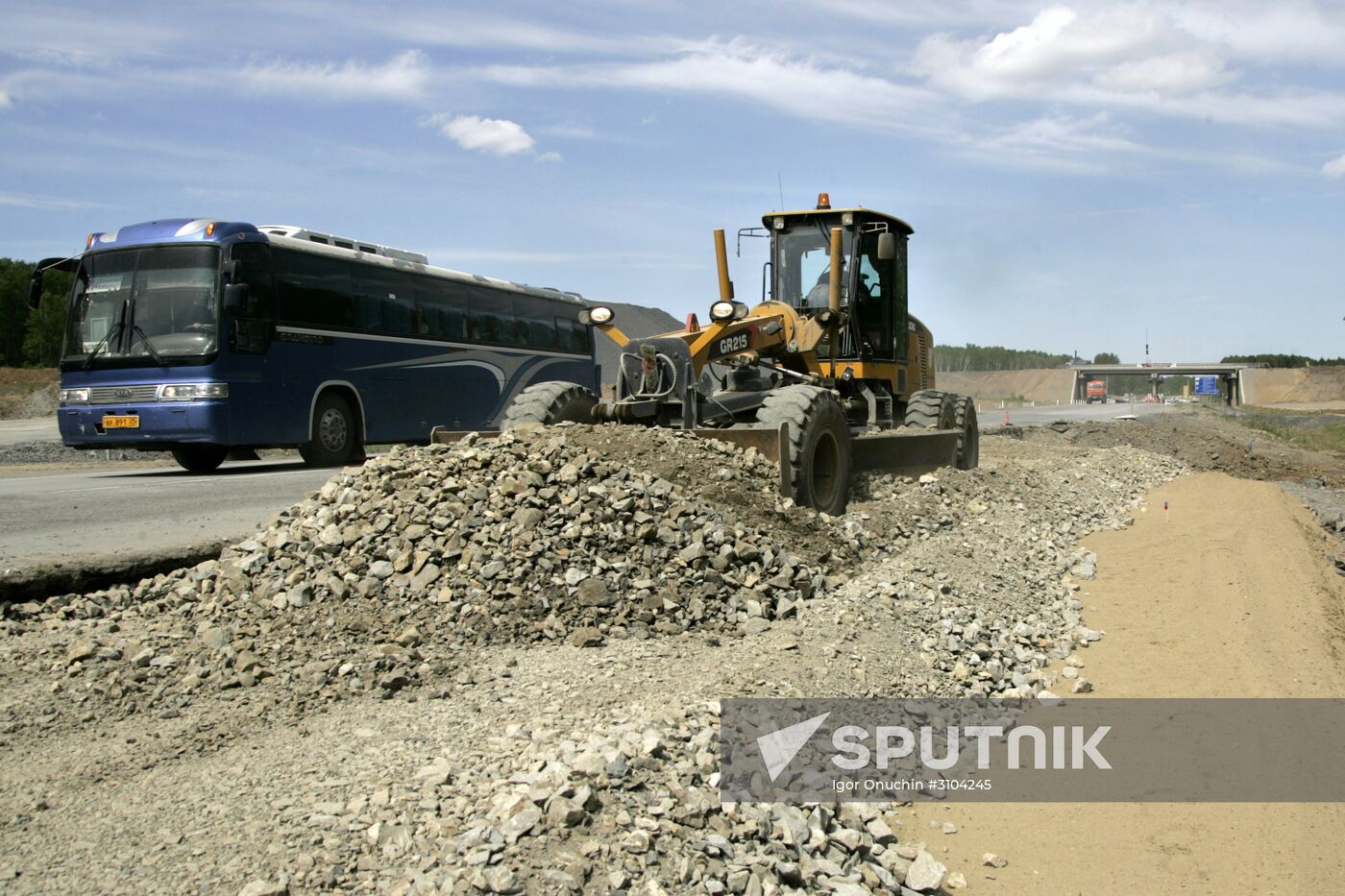 "Ussuri" federal highway Khabarovsk-Vladivostok under repair