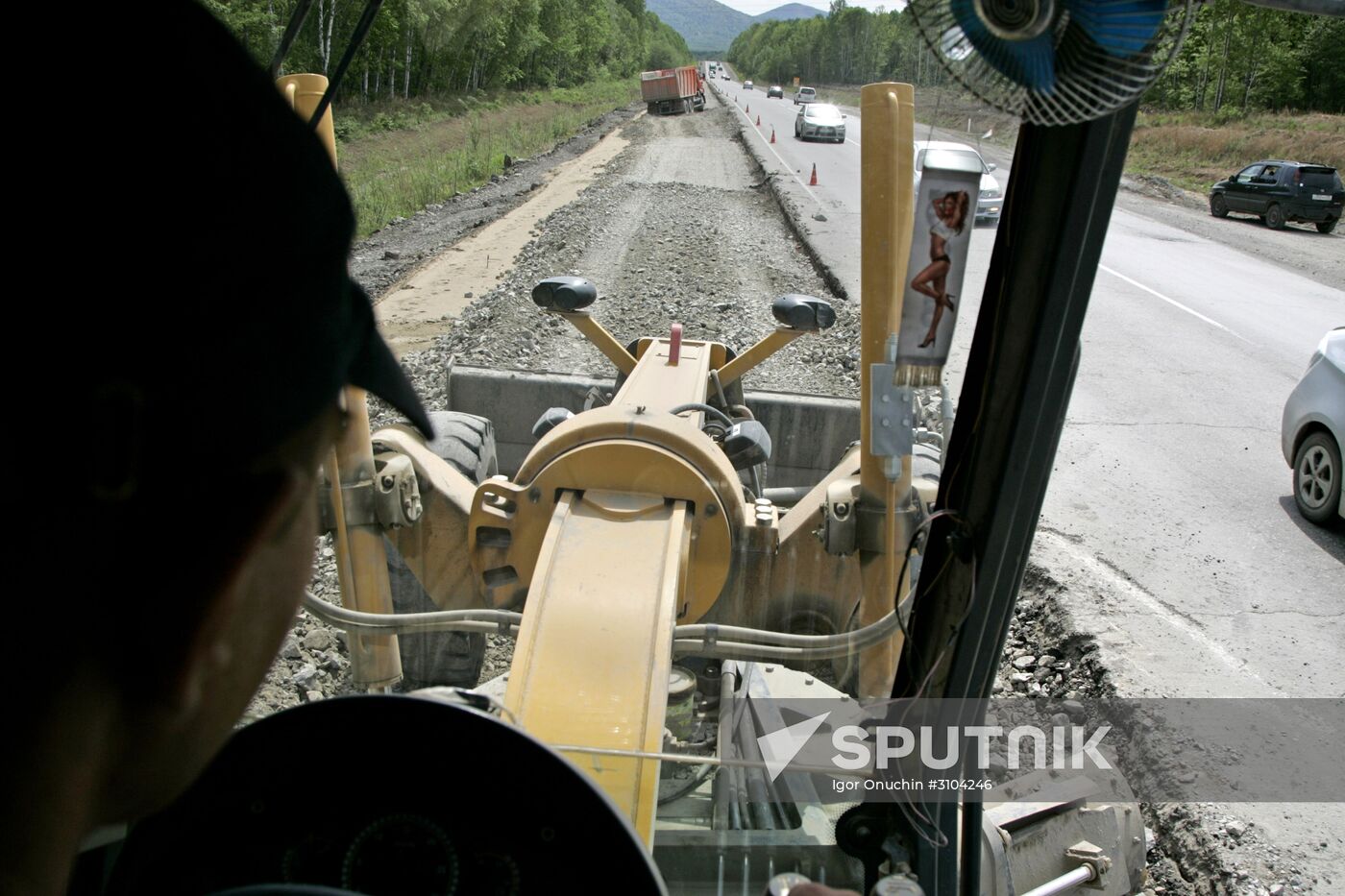 "Ussuri" federal highway Khabarovsk-Vladivostok under repair