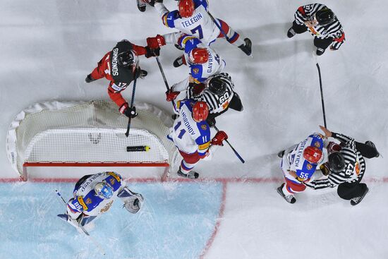 Ice Hockey World Championship. Canada vs. Russia