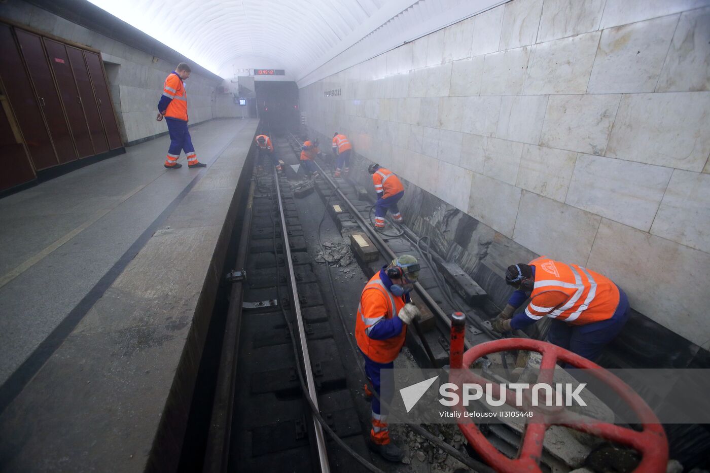 Railway track possession on Kaluzhsko-Rizhskaya metro line