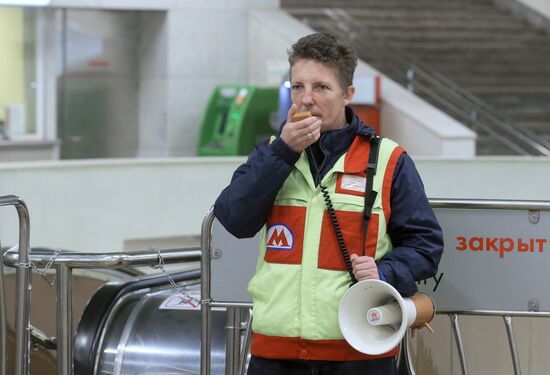 Railway track possession on Kaluzhsko-Rizhskaya metro line