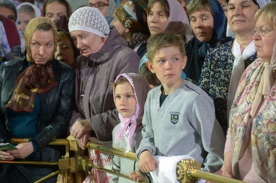 Saint Nicholas relics welcoming ceremony at Christ the Savior Cathedral