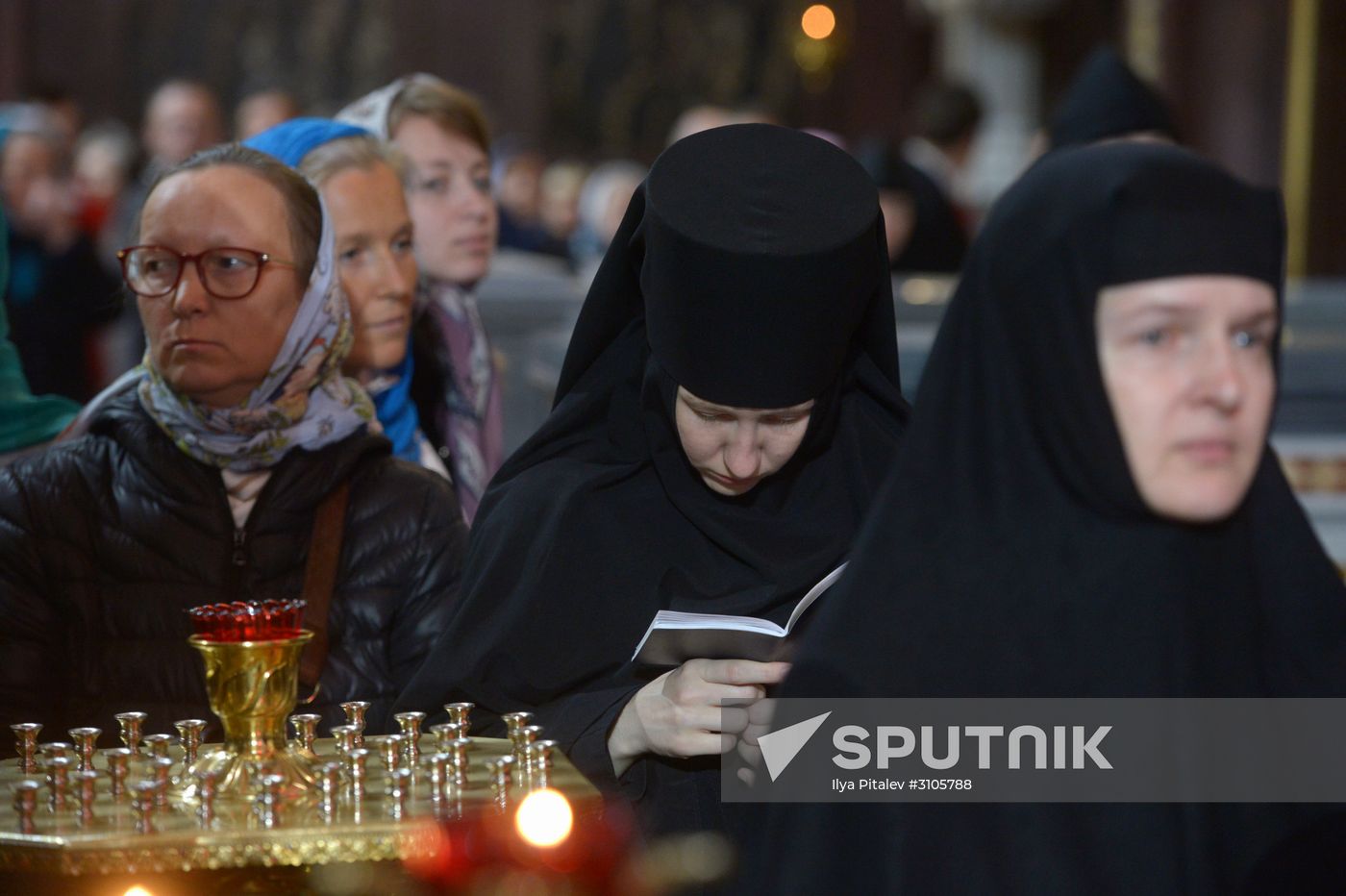 Saint Nicholas relics welcoming ceremony at Christ the Savior Cathedral