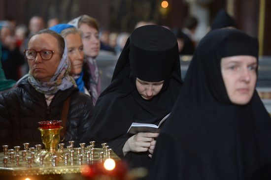 Saint Nicholas relics welcoming ceremony at Christ the Savior Cathedral