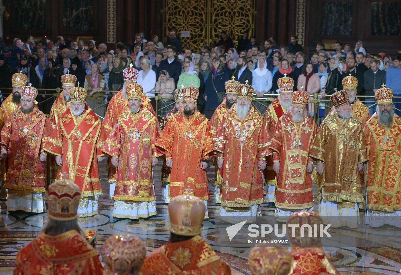 Saint Nicholas relics welcoming ceremony at Christ the Savior Cathedral